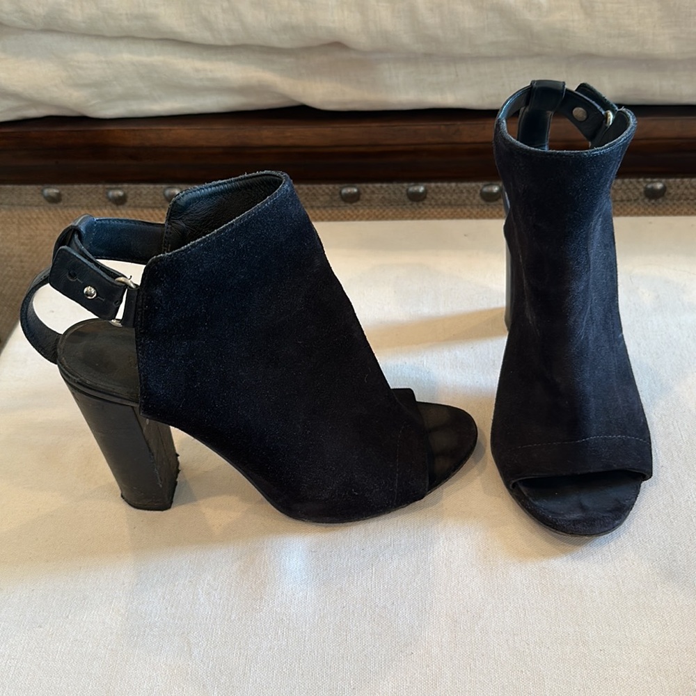 Vince Open Toe Booties